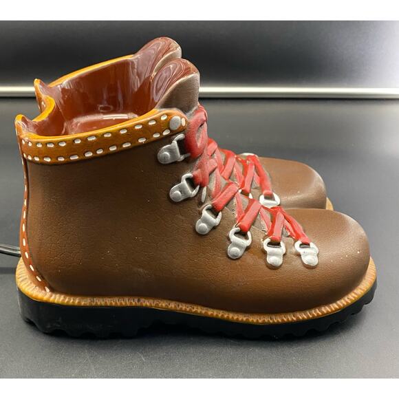 Hit The Trails Hiking Boots Scentsy Element Wax Warmer WORKS! RARE - Picture 1 of 10